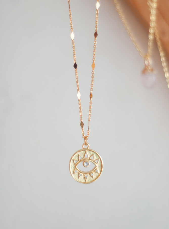 Sparkle Protection Eye Necklace