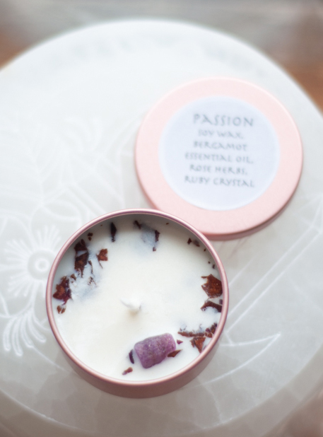Passion Tin Candle - pink