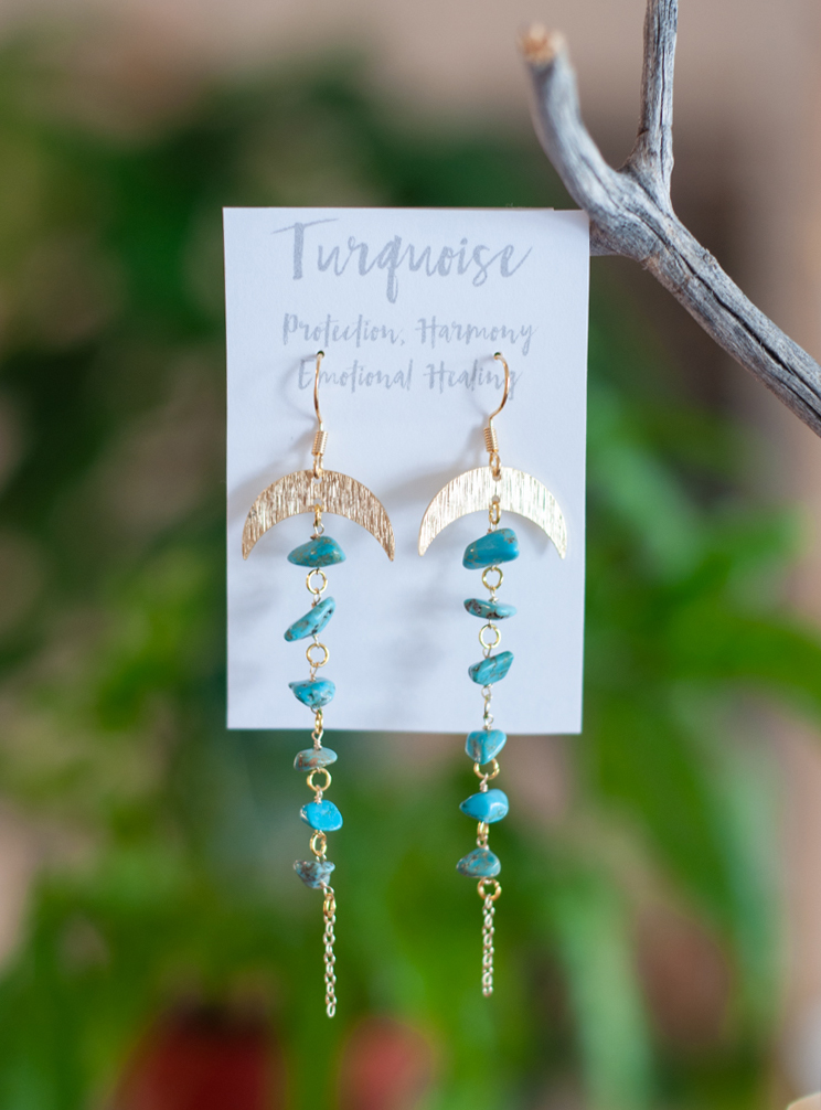 Turquoise Goddess Earrings