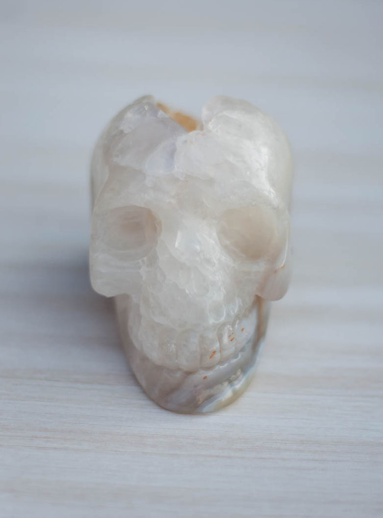 Agate Geode Crystal Skull #7