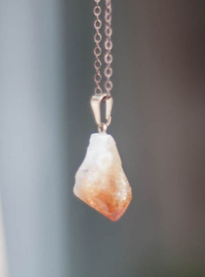 Raw Citrine Pendant