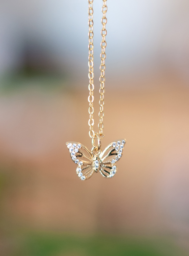 Butterfly Gold Dipped Pendant