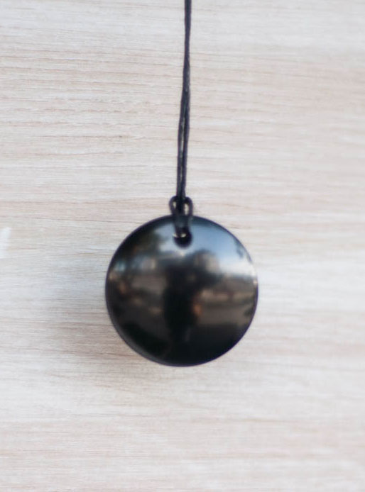 Shungite Disk Pendant