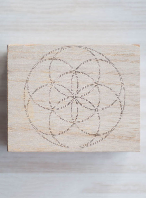 Seed of Life Wood Box large