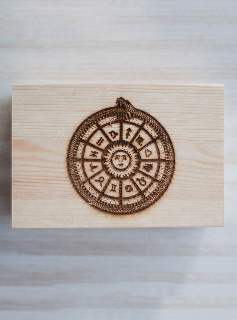 Astrological Wood Box
