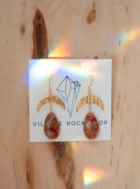 Jasper Goddess Earrings