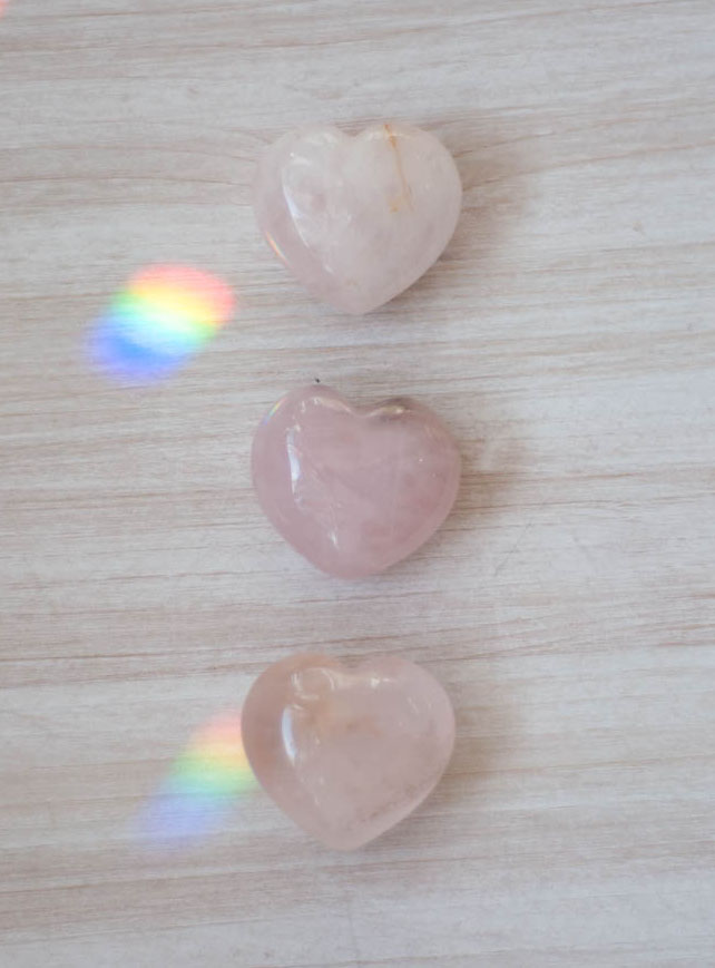 Rose Quartz Heart tiny