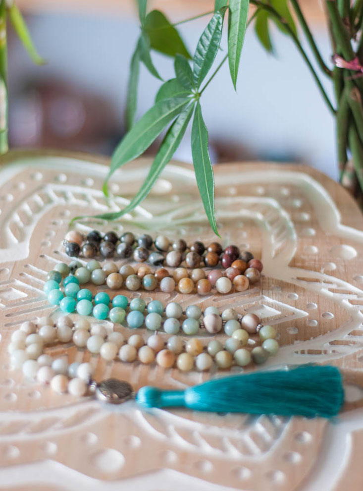 Gradient Amazonite 108 Mala Beads