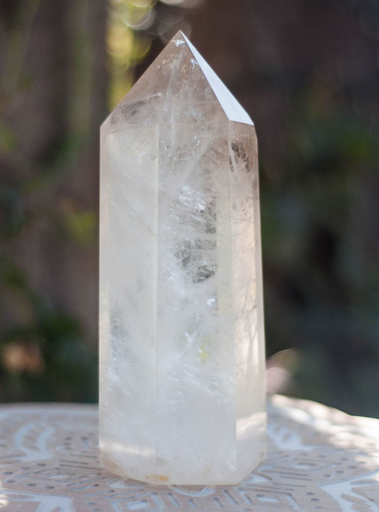 quartz clear tower extra rock crystals