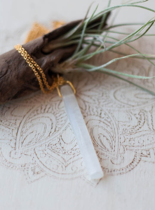 Selenite Pendant