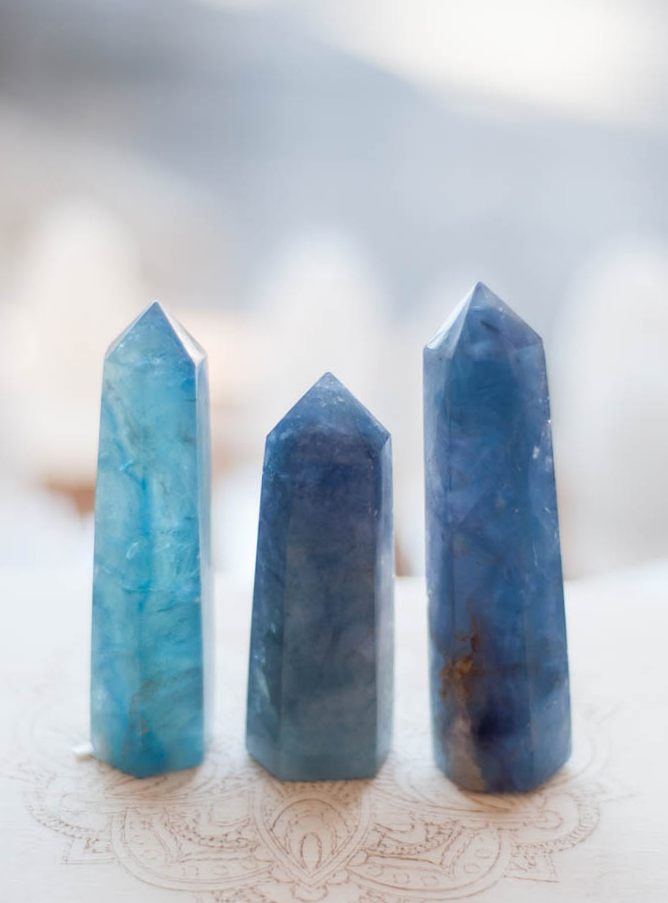 Blue/Green Fluorite Tower