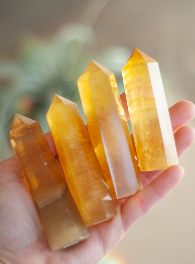 Yellow Fluorite Tower - medium