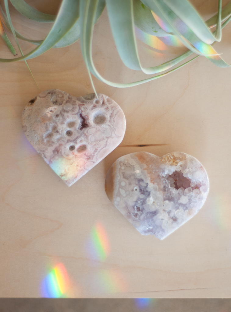 Pink Amethyst Heart