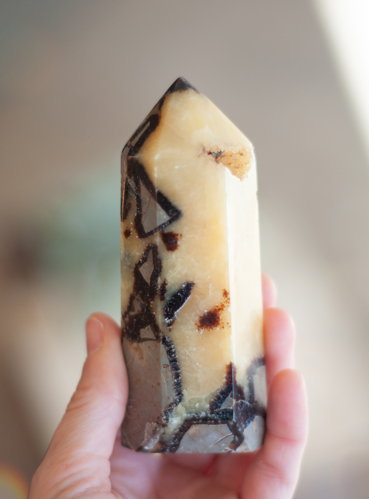 Septarian Yellow Tower medium