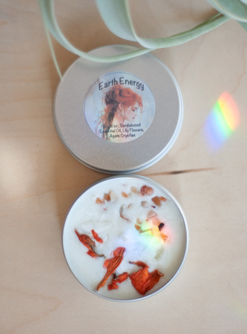 Earth Energy Tin Candle