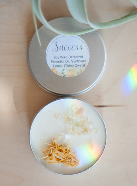 Success Tin Candle