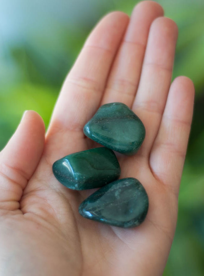 Tumbled Green Quartz