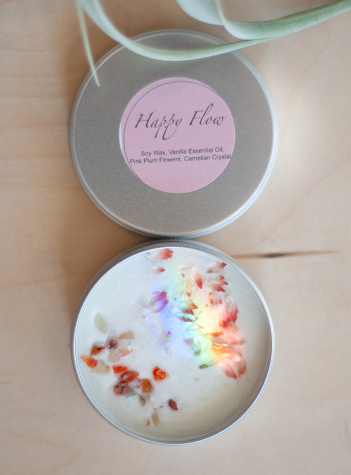 Happy Flow Tin Candle