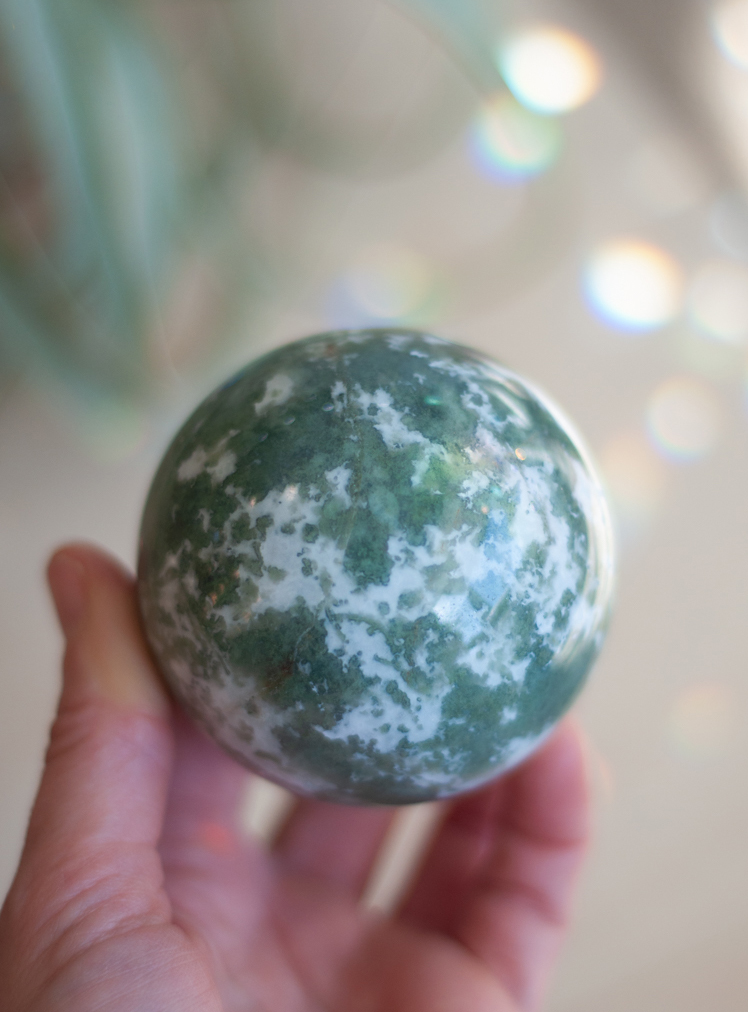 Green Moss Sphere