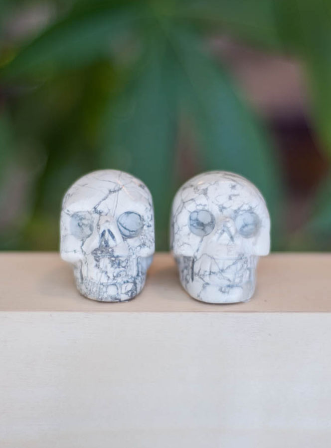 Howlite Crystal Skull