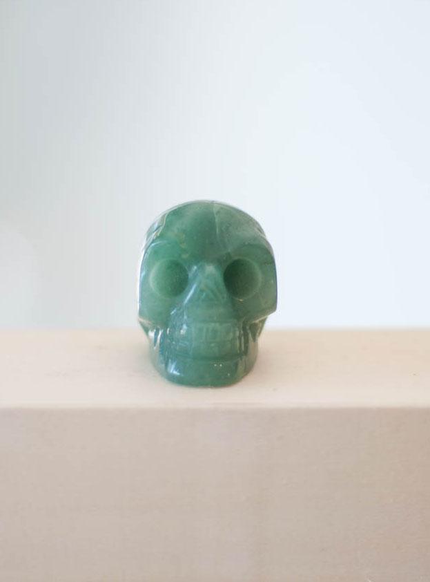 Green Aventurine Skull