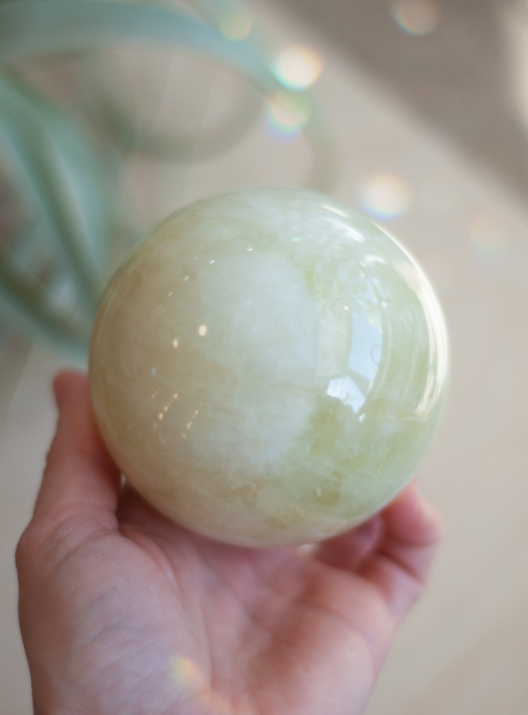Lemon Quartz Sphere