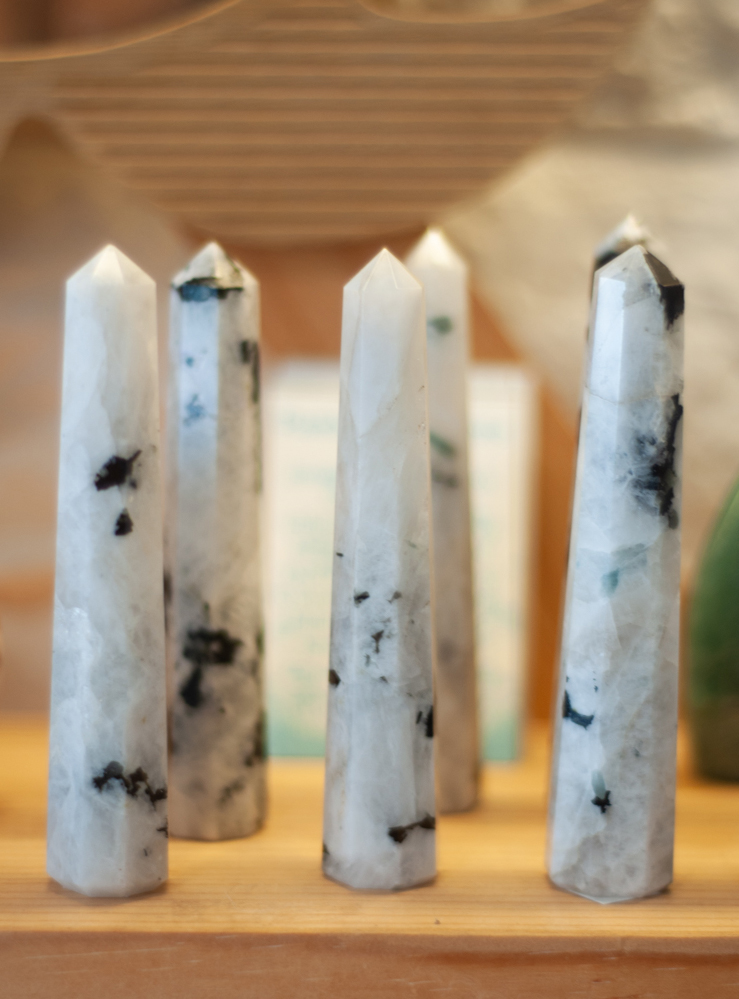 Rainbow Moonstone Tower - medium