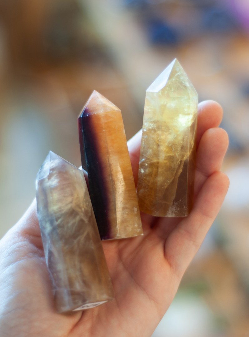 Yellow Fluorite Tower - medium