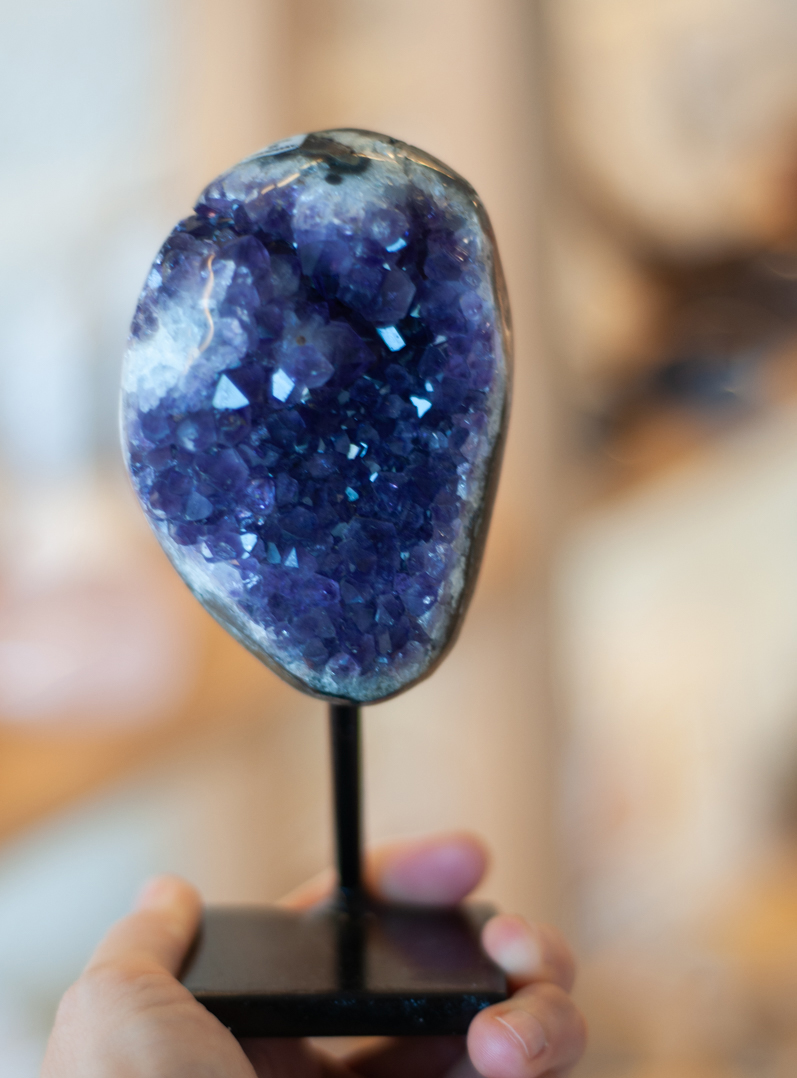 Uruguay Amethyst Geode stand