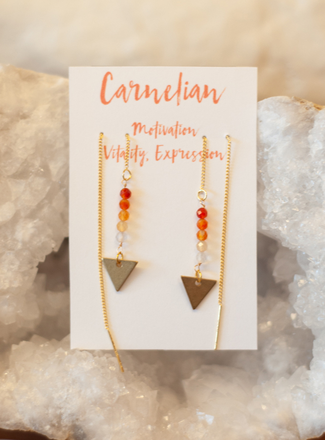 Gradient Carnelian Earrings