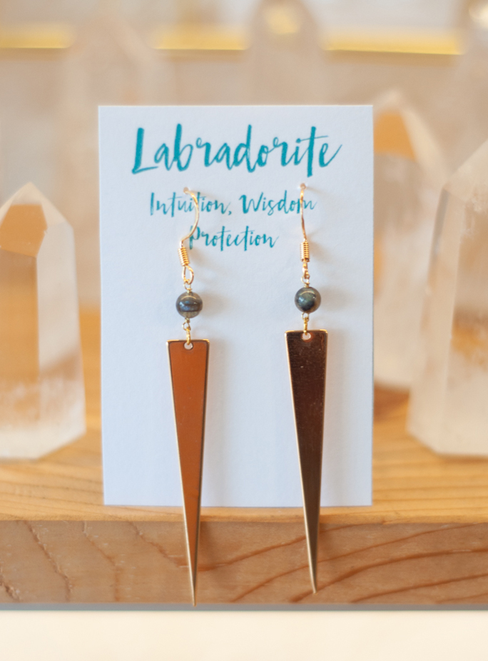 Labradorite Earrings