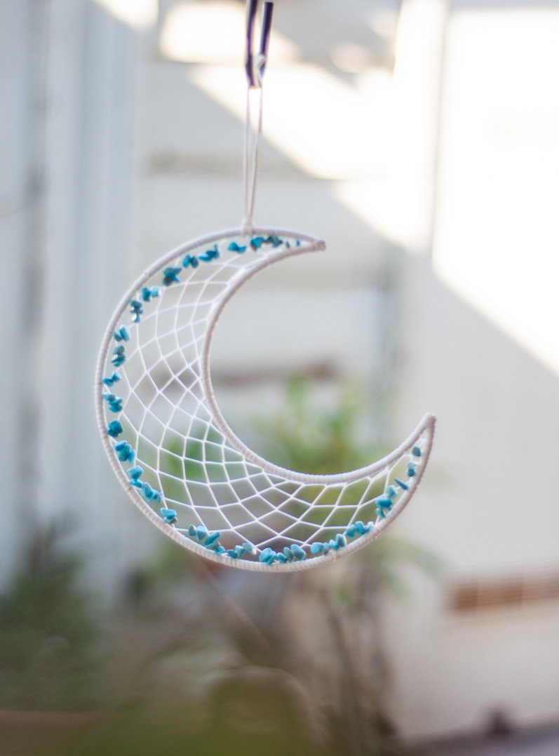 Howlite Moon Dreamcatcher