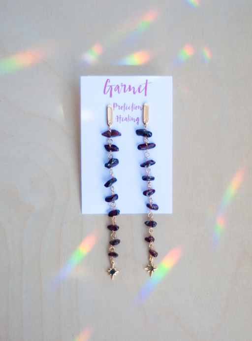 Garnet Stud Earrings