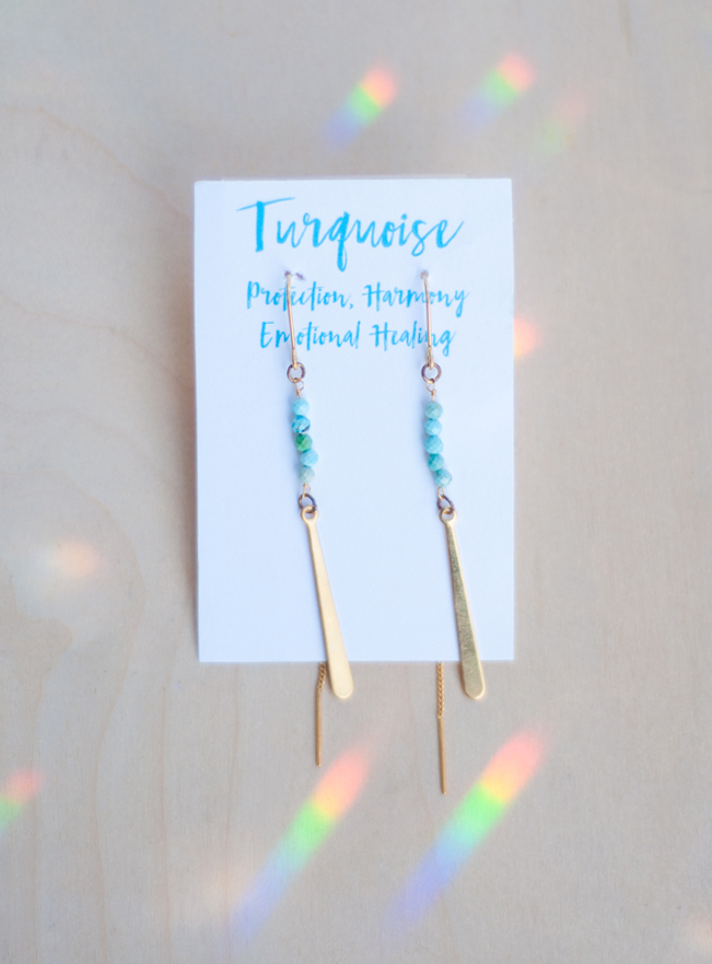 Turquoise Threader Earrings