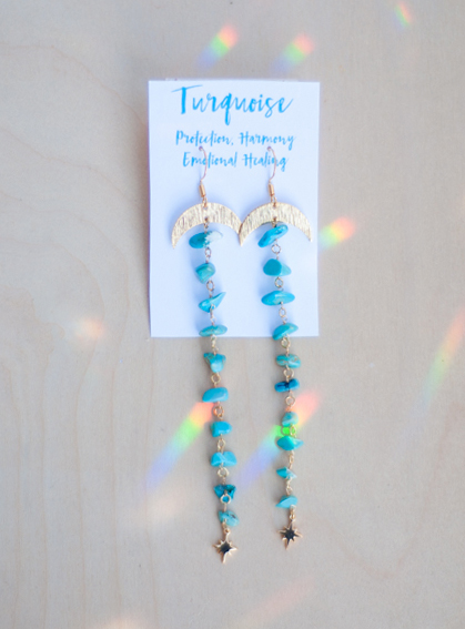 Turquoise Goddess Earrings
