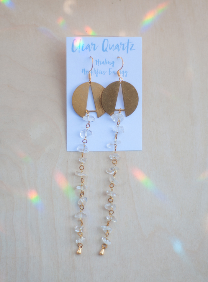 Clear Quartz Earrings