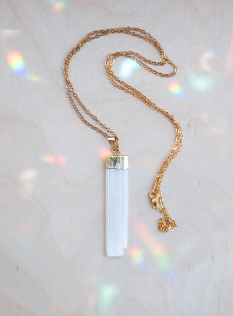 Selenite Pendant
