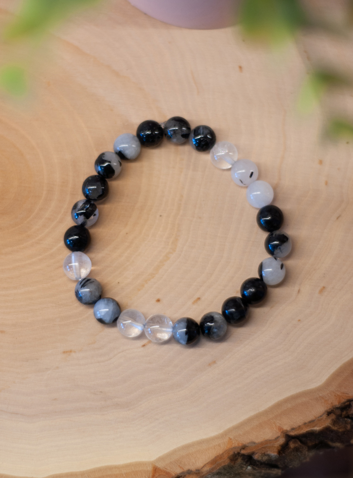 Tourmalinated Quartz Bracelet