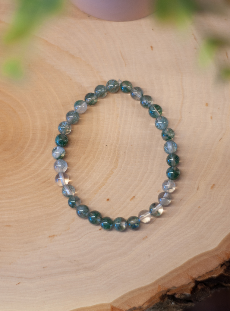Chlorite Quartz Bracelet 6mm