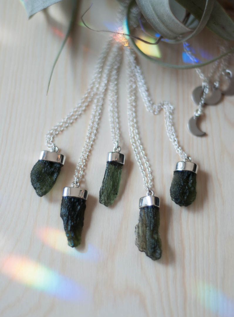 Moldavite Pendant Style #3