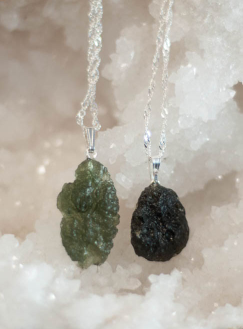 Raw Moldavite Pendant