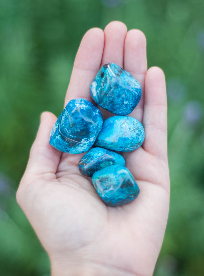 Tumbled Shattuckite