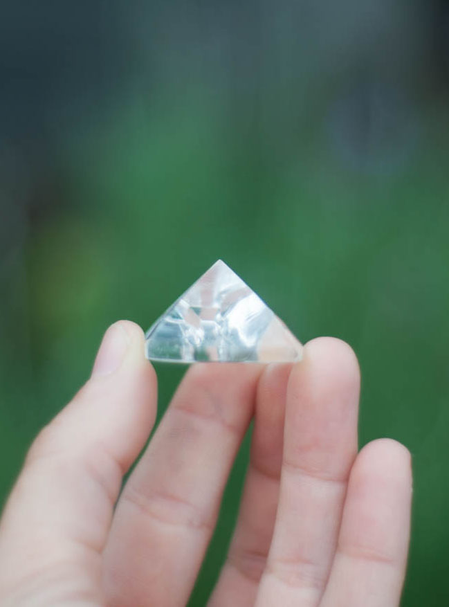 Clear Quartz Pyramid small