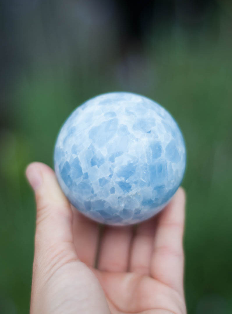 Blue Calcite Sphere