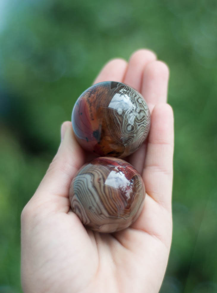 Silk Agate Sphere