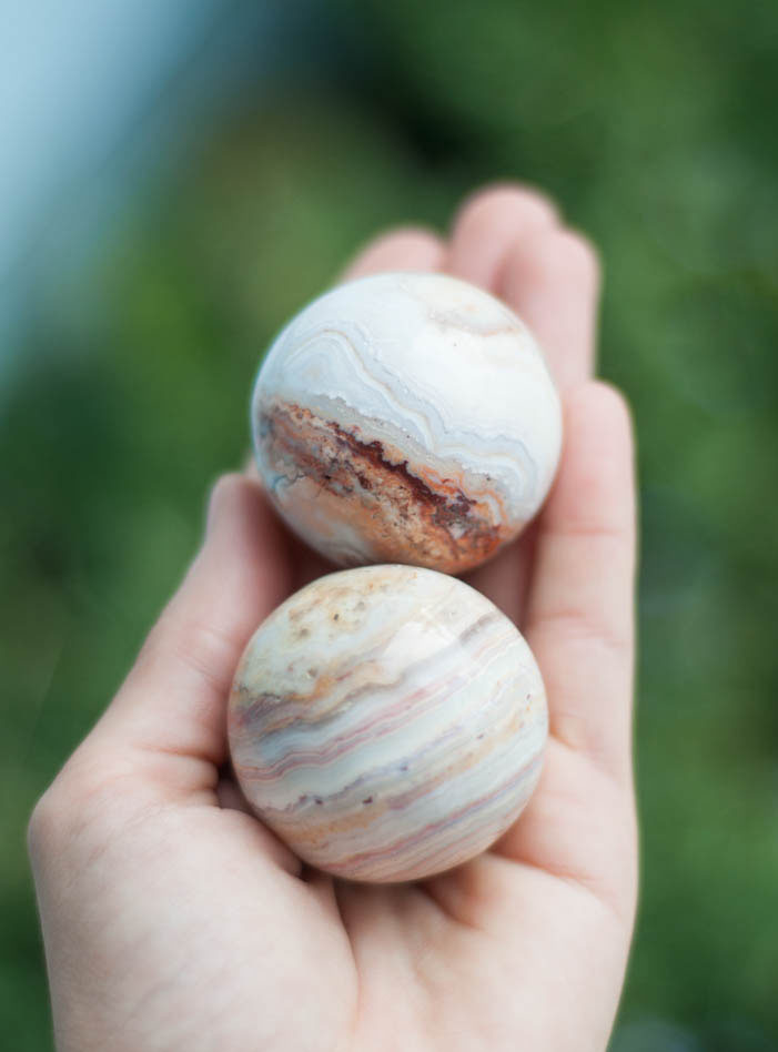 Pink Lace Agate Sphere