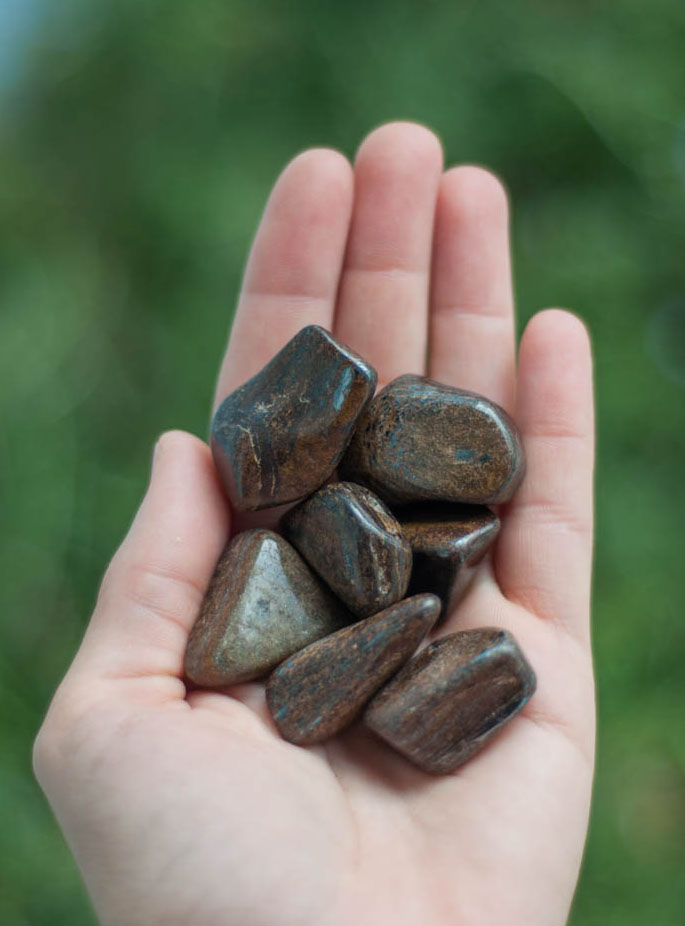 Tumbled Bronzite