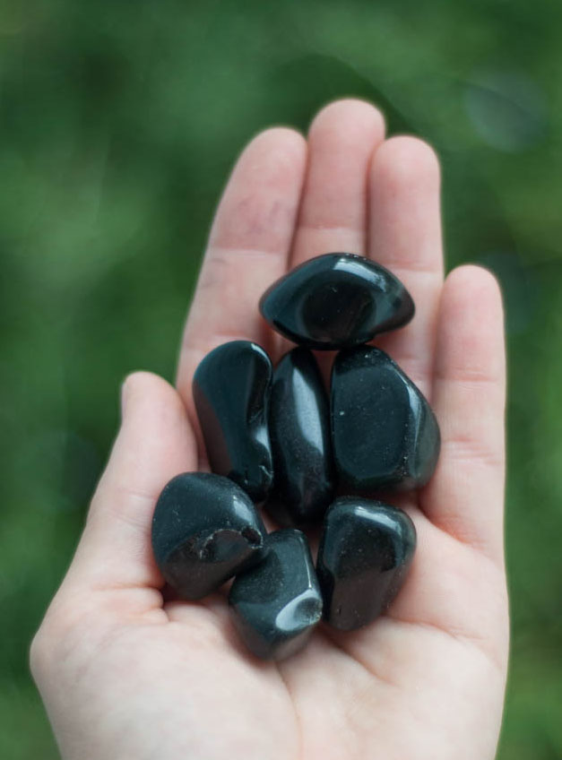 Tumbled Black Obsidian