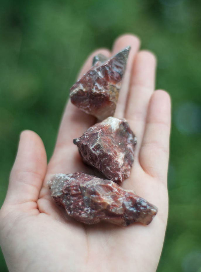 Raw Red Calcite