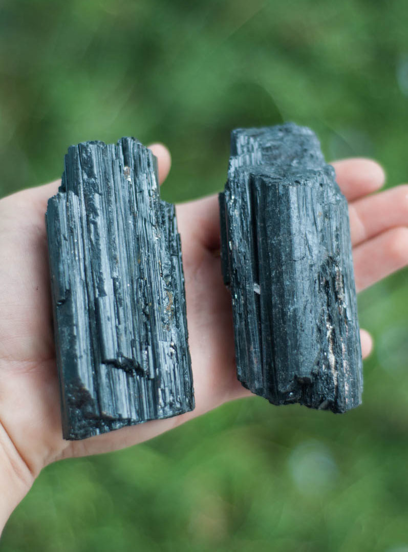 Raw Black Tourmaline - extra large